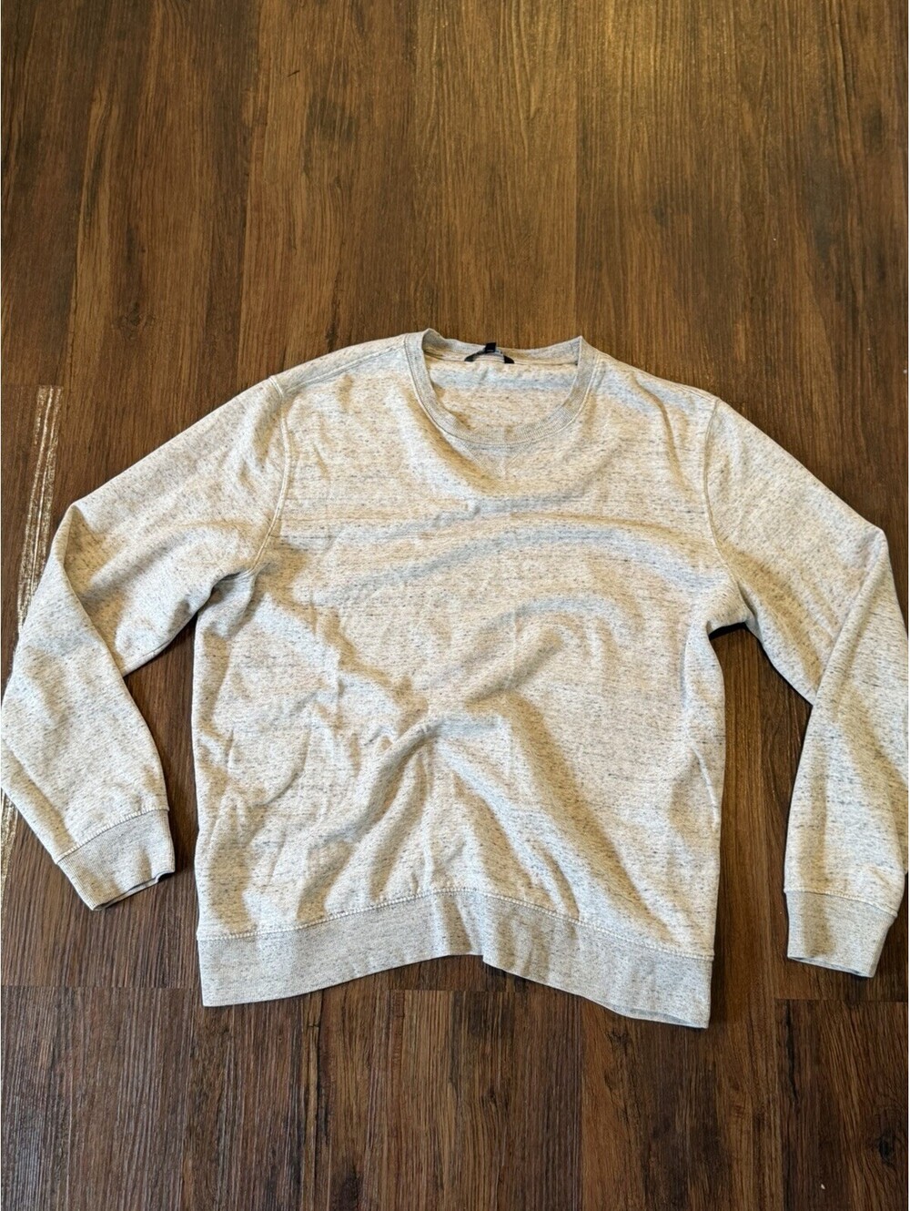 George Women’s Crewneck Sweatshirt Size Large Gray Heather Long Sleeve Pullover